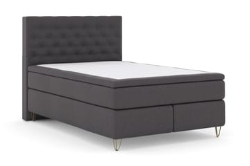 Select No 5 Komplett Sengepakke 140x200 Medium Watergel - Mørkegrå/V-formede Metallben - Møbler - Senger - Komplett sengepakke