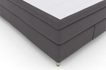 Select No 5 Komplett Sengepakke 140x200 Medium Watergel - Mørkegrå/V-formede Metallben - Møbler - Senger - Komplett sengepakke