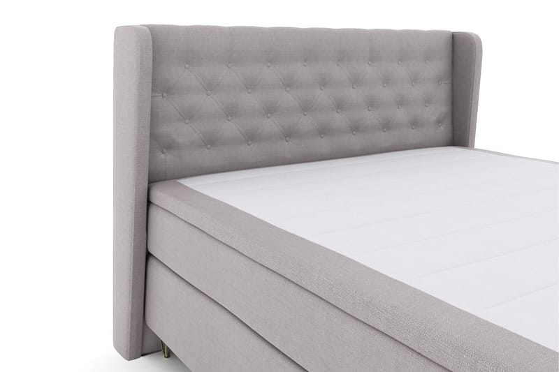 Select No 5 Komplett Sengepakke 160x200 Fast Lateks - Lysegrå/V-formede Metallben - Møbler - Senger - Komplett sengepakke