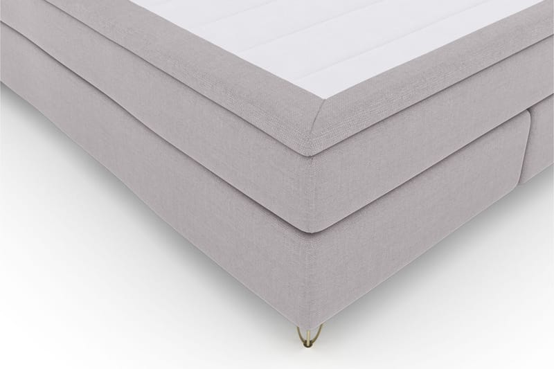 Select No 5 Komplett Sengepakke 160x200 Fast Lateks - Lysegrå/V-formede Metallben - Møbler - Senger - Komplett sengepakke