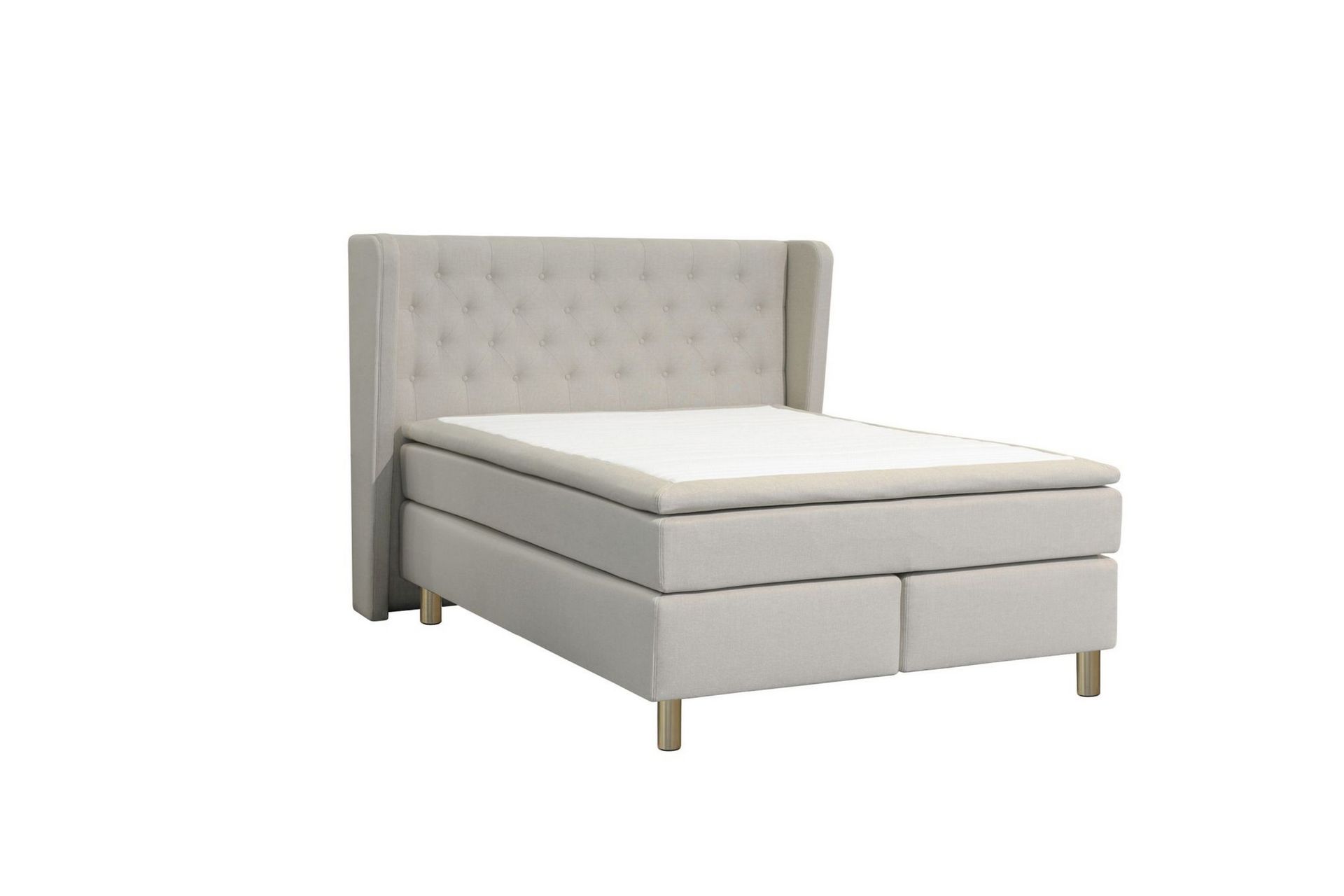 Select No 5 Komplett Sengepakke 160x200 Fast/Medium Lateks - Beige/Kobberben - Møbler - Senger - Komplett sengepakke