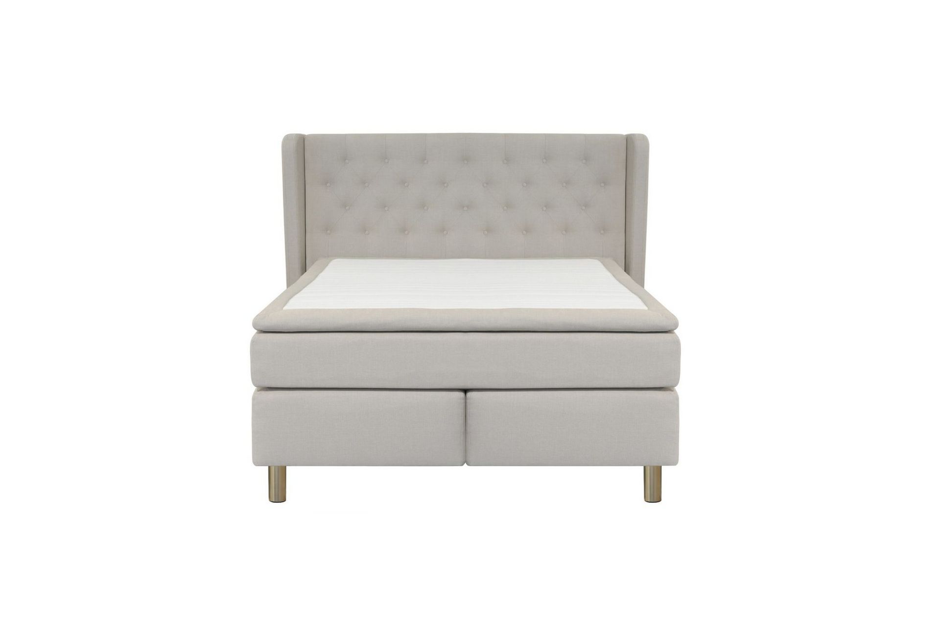 Select No 5 Komplett Sengepakke 160x200 Fast/Medium Lateks - Beige/Kobberben - Møbler - Senger - Komplett sengepakke