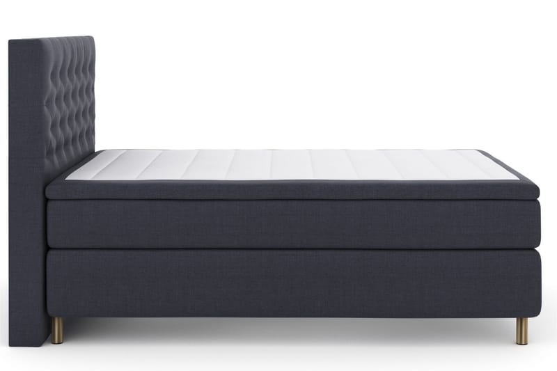 Select No 5 Komplett Sengepakke 160x200 Fast/Medium Lateks - Blå/Metallben - Møbler - Senger - Komplett sengepakke