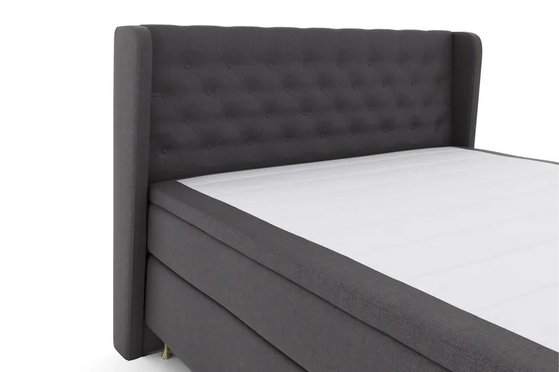 Select No 5 Komplett Sengepakke 160x200 Fast/Medium Watergel - Mørkegrå/Gullben - Møbler - Senger - Kontinentalsenger