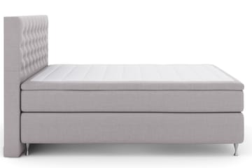 Select No 5 Komplett Sengepakke 160x200 Medium Lateks - Lysegrå/Sølvben - Møbler - Senger - Komplett sengepakke