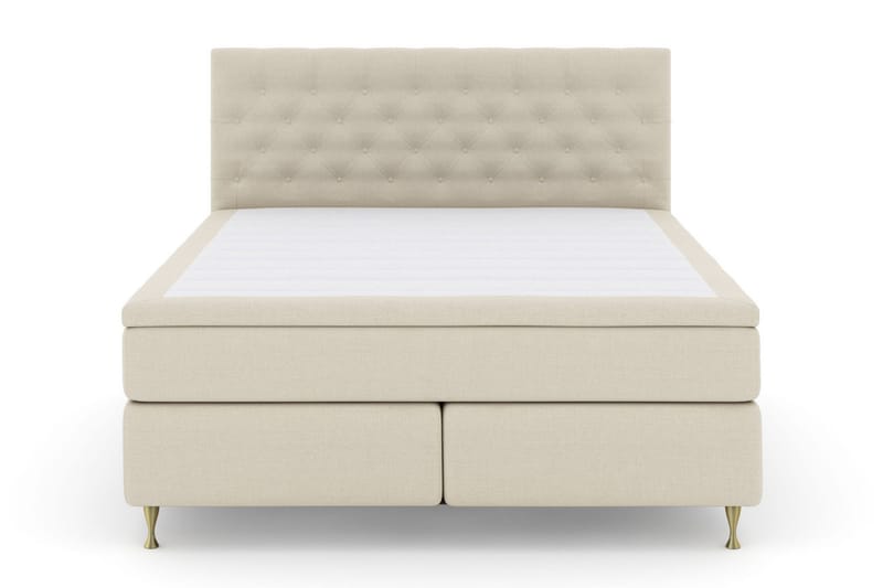 Select No 5 Komplett Sengepakke 180x200 Fast Watergel - Beige/Gullben - Møbler - Senger - Kontinentalsenger