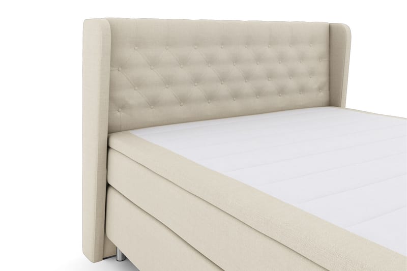 Select No 5 Komplett Sengepakke 180x200 Fast Watergel - Beige/Metallben - Komplett sengepakke - Kontinentalsenger - Dobbeltsenger