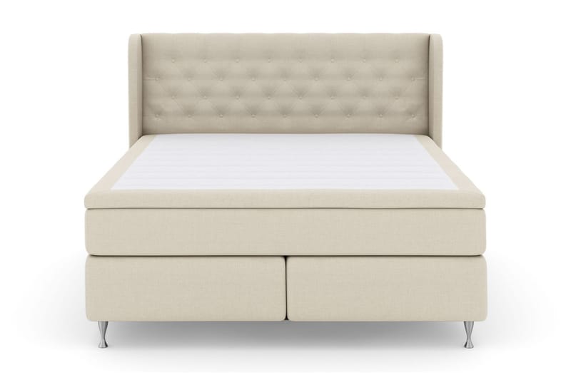 Select No 5 Komplett Sengepakke 180x200 Fast Watergel - Beige/Sølvben - Møbler - Senger - Kontinentalsenger