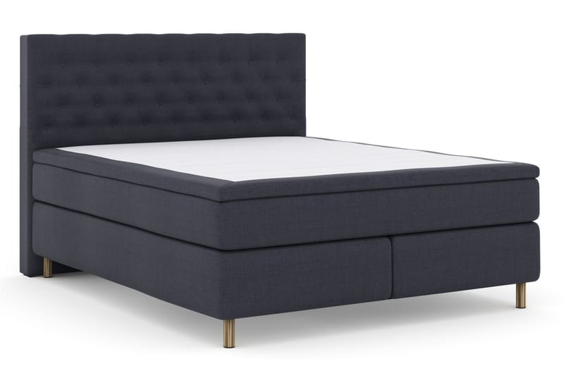 Select No 5 Komplett Sengepakke 180x200 Fast Watergel - Blå/Kobberben - Møbler - Senger - Kontinentalsenger