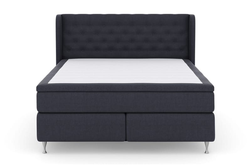 Select No 5 Komplett Sengepakke 180x200 Fast Watergel - Blå/Sølvben - Møbler - Senger - Komplett sengepakke