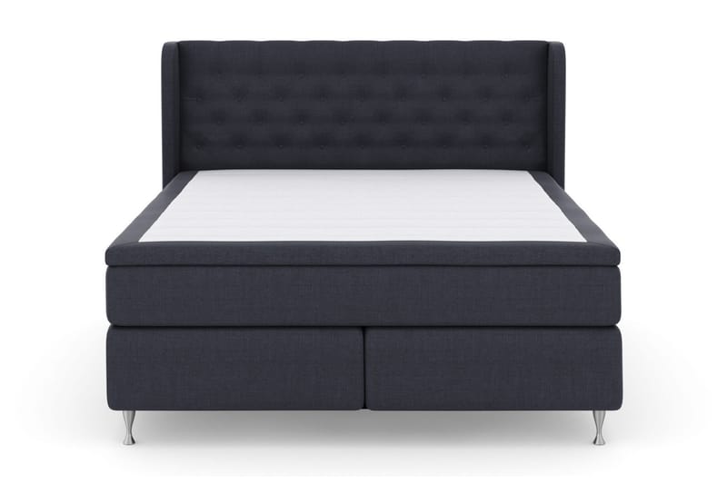 Select No 5 Komplett Sengepakke 180x200 Fast Watergel - Blå/Sølvben - Møbler - Senger - Kontinentalsenger
