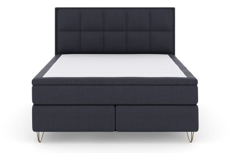 Select No 5 Komplett Sengepakke 180x200 Fast Watergel - Blå/V-formede Metallben - Møbler - Senger - Kontinentalsenger