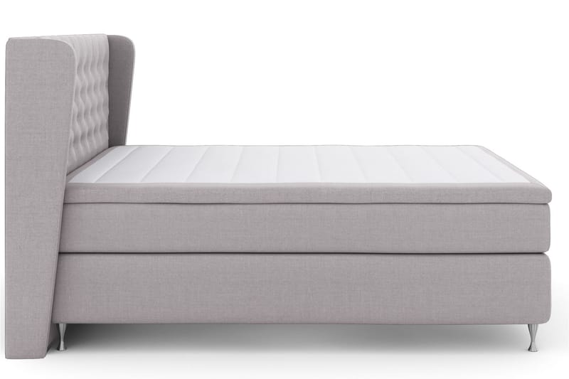 Select No 5 Komplett Sengepakke 180x200 Fast Watergel - Lysegrå/Sølvben - Møbler - Senger - Komplett sengepakke