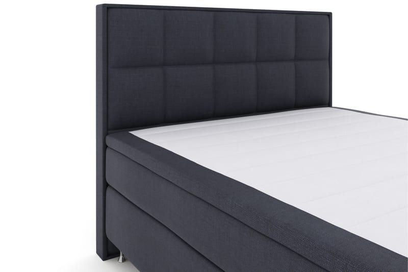 Select No 5 Komplett Sengepakke 180x200 Fast/Medium Lateks - Blå/Sølvben - Møbler - Senger - Kontinentalsenger