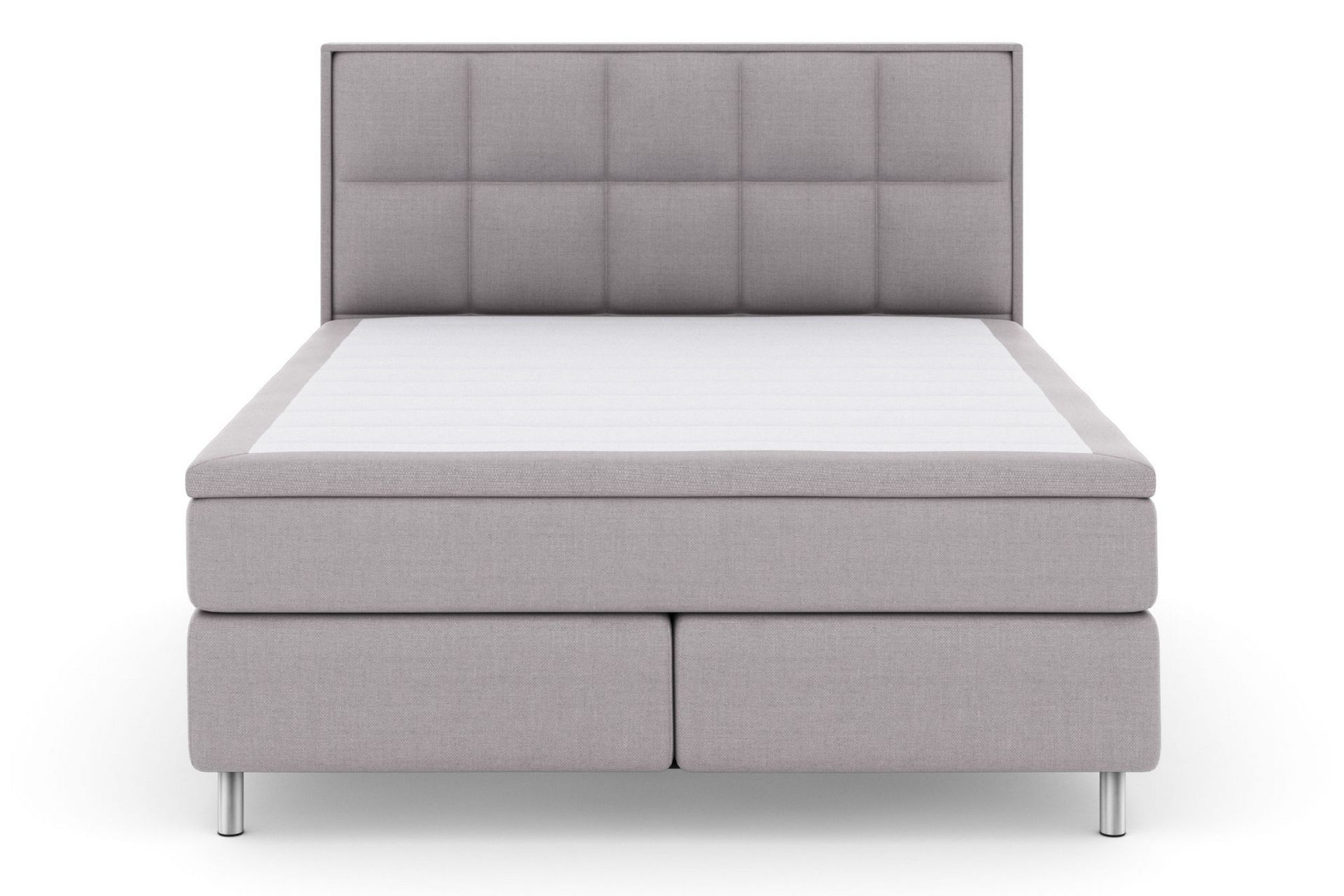 Select No 5 Komplett Sengepakke 180x200 Fast/Medium Watergel - Lysegrå/Metallben - Møbler - Senger - Komplett sengepakke