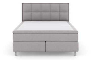 Select No 5 Komplett Sengepakke 180x200 Fast/Medium Watergel - Lysegrå/Metallben - Møbler - Senger - Komplett sengepakke