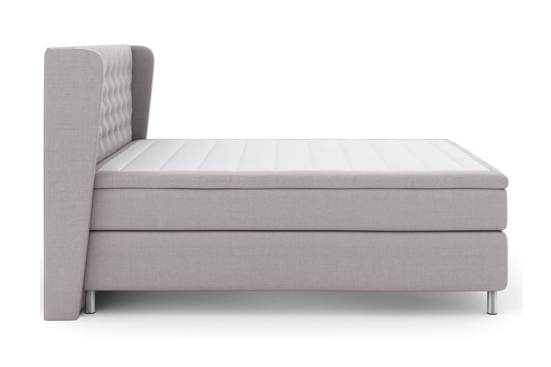 Select No 5 Komplett Sengepakke 180x200 Fast/Medium Watergel - Lysegrå/Sølvben - Møbler - Senger - Kontinentalsenger