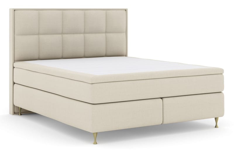 Select No 5 Komplett Sengepakke 180x200 Medium Lateks - Beige/Gullben - Møbler - Senger - Kontinentalsenger