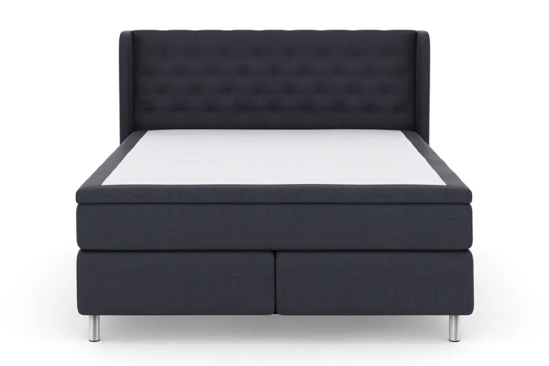 Select No 5 Komplett Sengepakke 180x200 Medium Lateks, Blå/Metallben