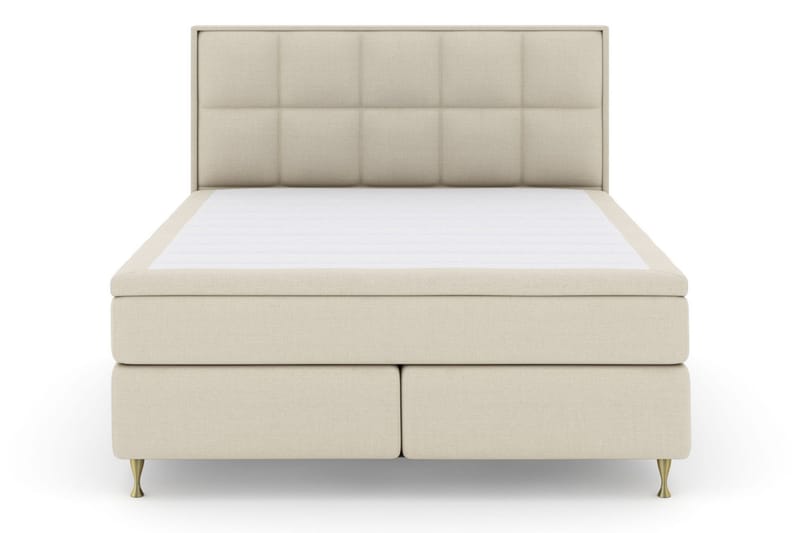 Select No 5 Komplett Sengepakke 180x200 Medium Watergel, Beige/Gullben