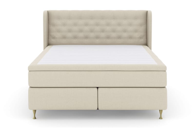 Select No 5 Komplett Sengepakke 210x210 Fast Lateks - Beige/Gullben - Møbler - Senger - Kontinentalsenger