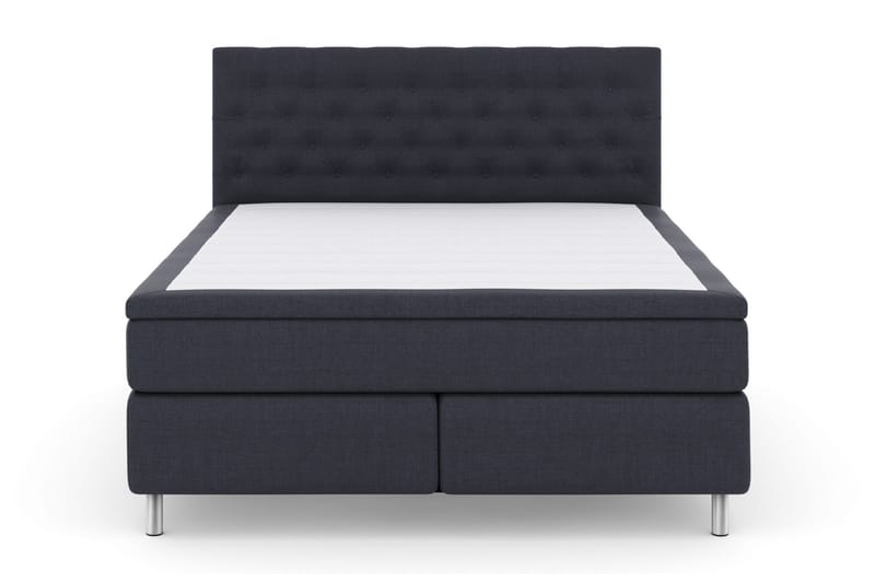 Select No 5 Komplett Sengepakke 210x210 Fast Lateks - Blå/Metallben - Møbler - Senger - Komplett sengepakke