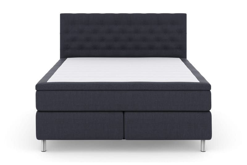 Select No 5 Komplett Sengepakke 210x210 Fast Lateks - Blå/Metallben - Møbler - Senger - Kontinentalsenger