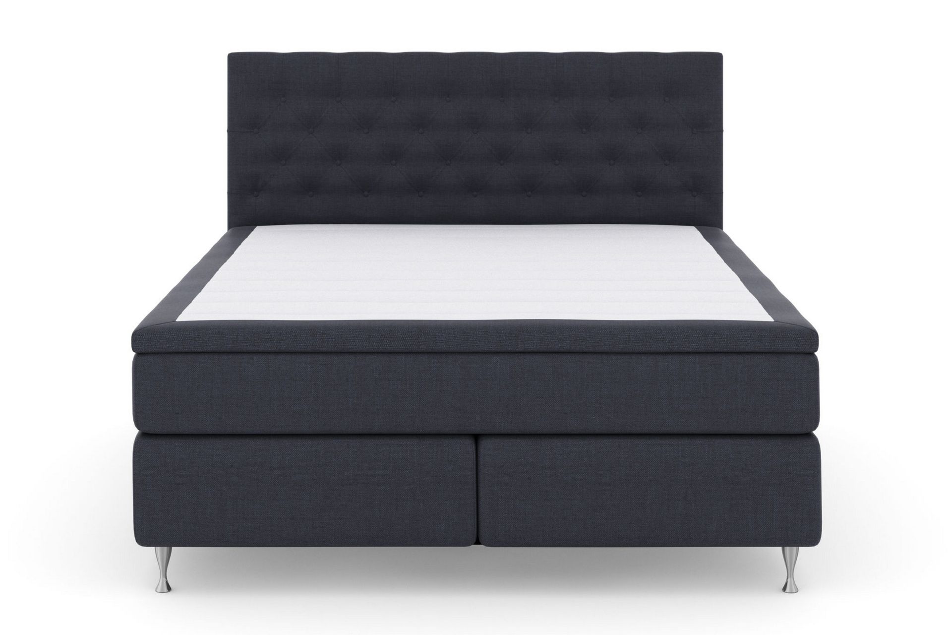 Select No 5 Komplett Sengepakke 210x210 Fast Lateks - Blå/Sølvben - Møbler - Senger - Komplett sengepakke