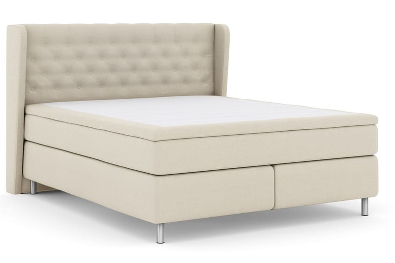Select No 5 Komplett Sengepakke 210x210 Fast Watergel - Beige/Metallben - Møbler - Senger - Komplett sengepakke