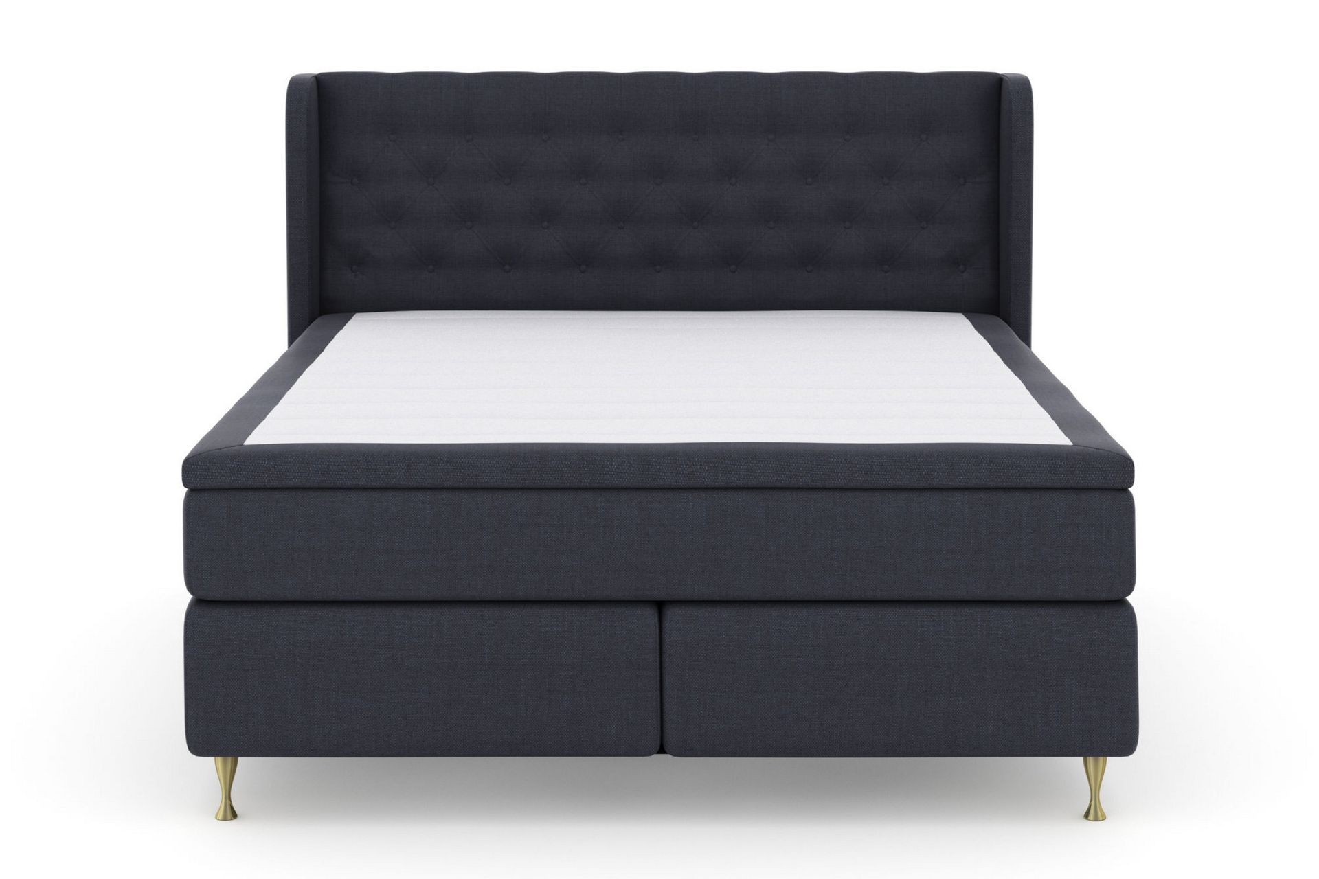 Select No 5 Komplett Sengepakke 210x210 Fast/Medium Lateks - Blå/Gullben - Møbler - Senger - Komplett sengepakke