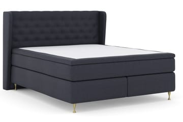 Select No 5 Komplett Sengepakke 210x210 Fast/Medium Lateks - Blå/Gullben - Møbler - Senger - Komplett sengepakke
