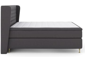 Select No 5 Komplett Sengepakke 210x210 Fast/Medium Lateks - Mørkegrå/Gullben - Møbler - Senger - Komplett sengepakke