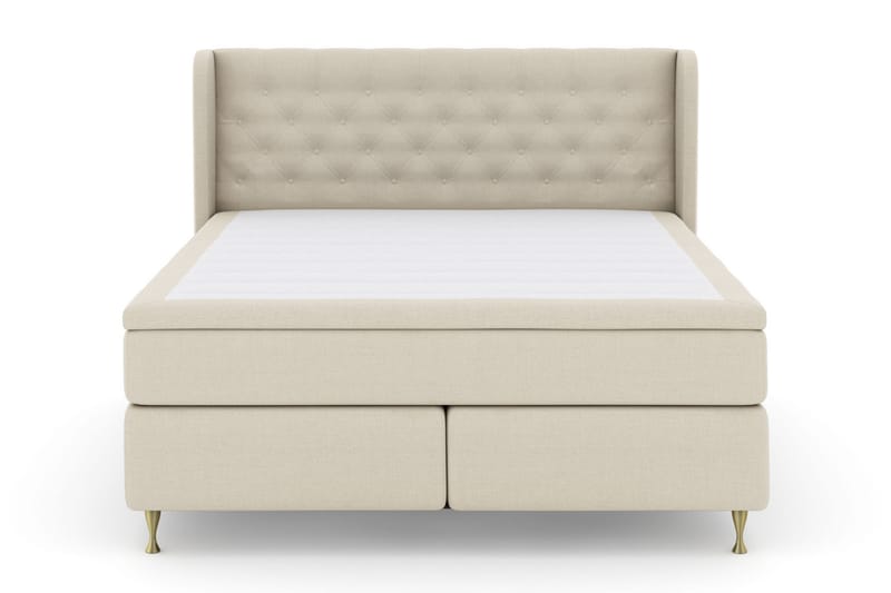 Select No 5 Komplett Sengepakke 210x210 Fast/Medium Watergel - Beige/Gullben - Møbler - Senger - Komplett sengepakke