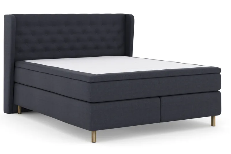 Select No 5 Komplett Sengepakke 210x210 Fast/Medium Watergel - Blå/Kobberben - Møbler - Senger - Kontinentalsenger