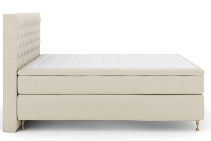 Select No 5 Komplett Sengepakke 210x210 Medium Watergel - Beige/Gullben - Komplett sengepakke - Kontinentalsenger - Dobbeltsenger - Familieseng