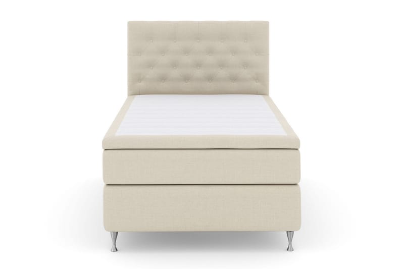 Select No 5 Kontinentalseng 120x200 Fast Lateks, Beige/Sølvben