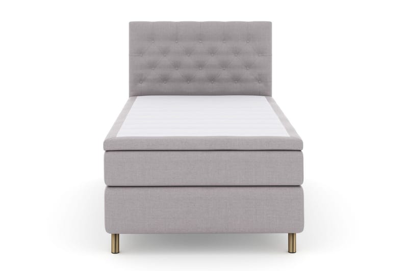 Select No 5 Kontinentalseng 120x200 Fast Lateks - Lysegrå/Kobberben - Møbler - Senger - Kontinentalsenger