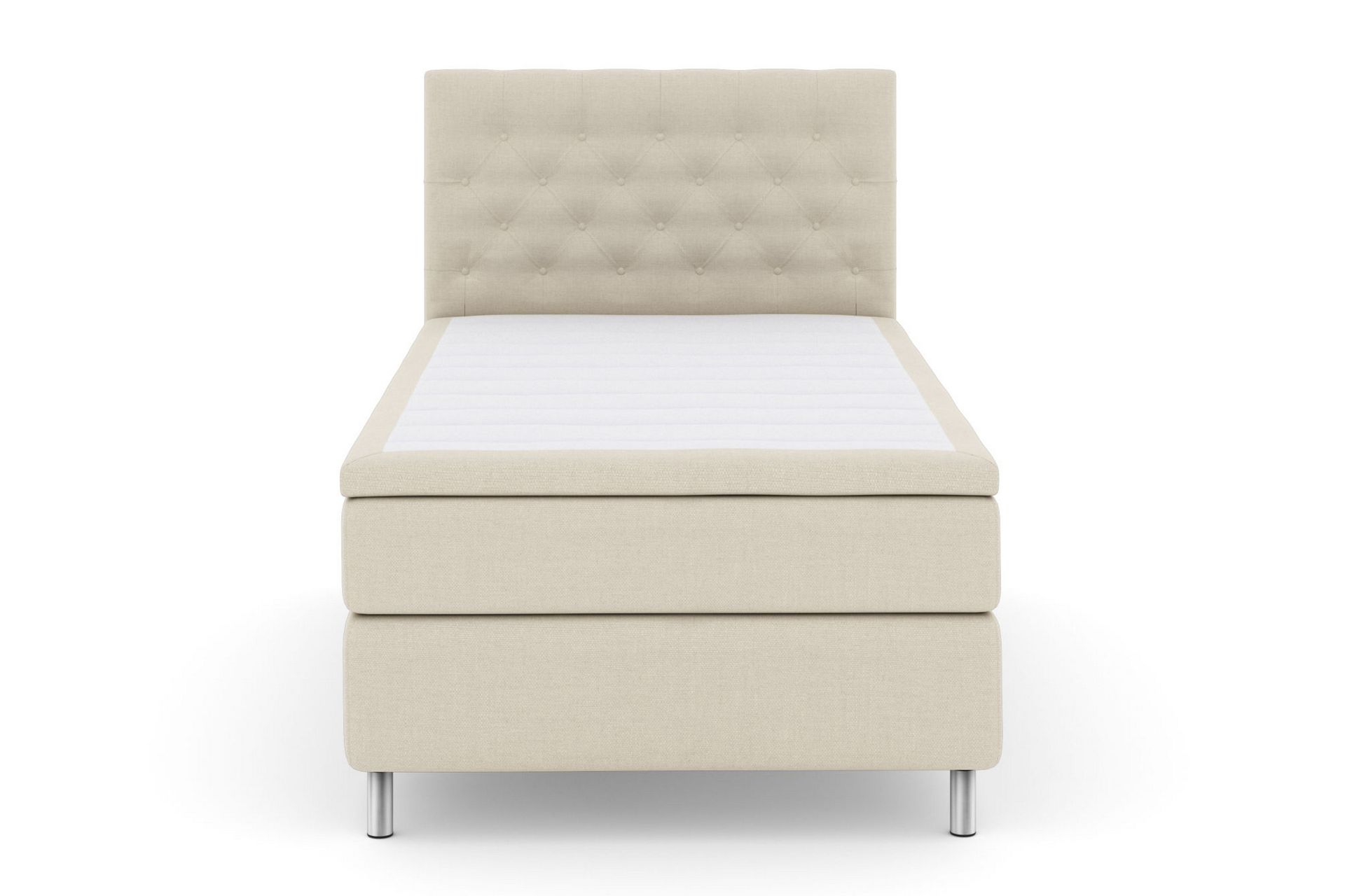 Select No 5 Kontinentalseng 120x200 Medium Lateks - Beige/Metallben - Møbler - Senger - Kontinentalsenger