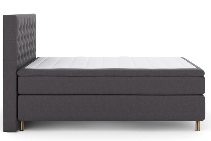 Select No 5 Kontinentalseng 140x200 Fast Watergel - Mørkegrå/Kobberben - Møbler - Senger - Kontinentalsenger