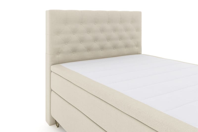 Select No 5 Kontinentalseng 140x200 Fast/Medium Lateks - Beige/V-formede Metallben - Møbler - Senger - Kontinentalsenger