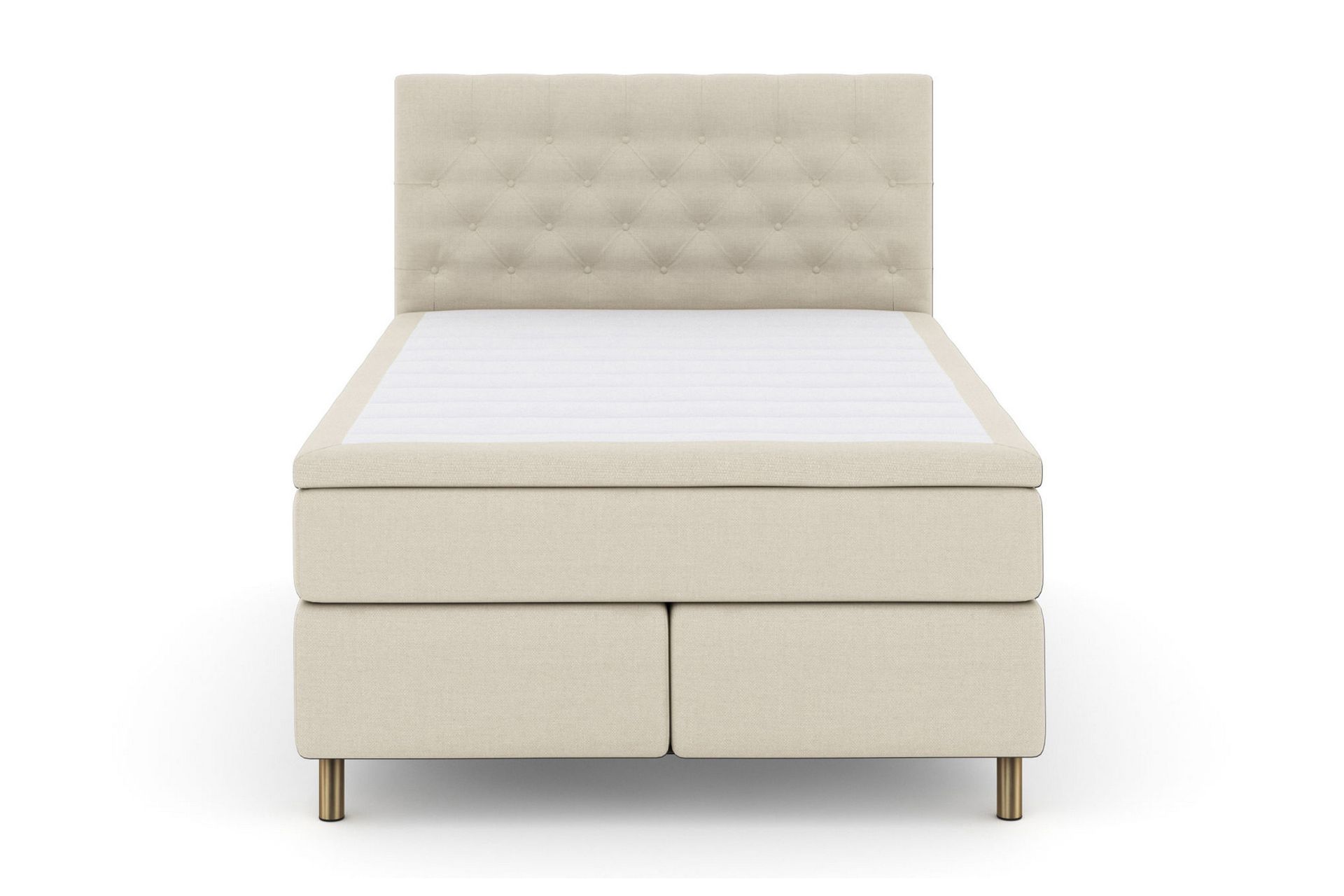 Select No 5 Kontinentalseng 160x200 Fast Watergel - Beige/Kobberben - Møbler - Senger - Kontinentalsenger