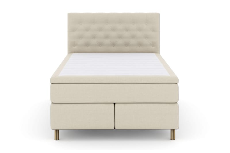 Select No 5 Kontinentalseng 160x200 Fast Watergel - Beige/Kobberben - Møbler - Senger - Kontinentalsenger