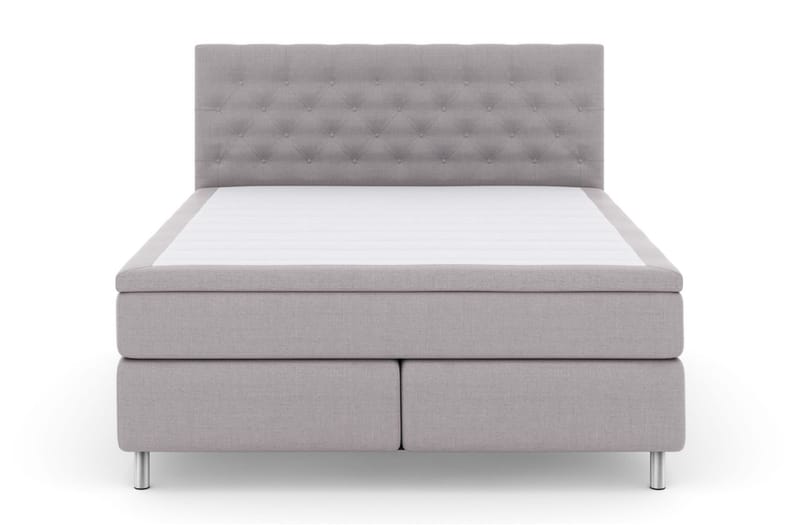 Select No 5 Kontinentalseng 180x200 Medium Watergel - Lysegrå/Metallben - Møbler - Senger - Kontinentalsenger