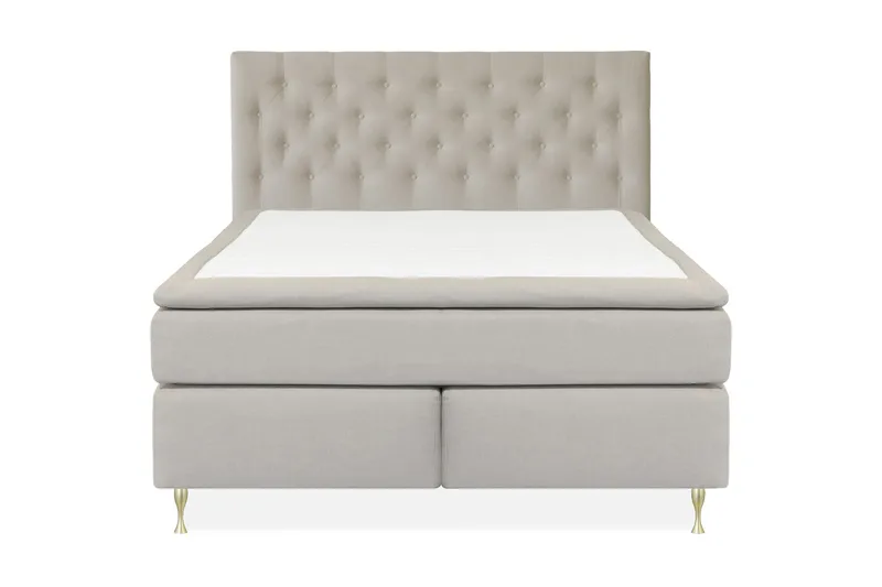 Select No 5 Kontinentalseng 210x210 Medium Watergel, Beige/Gullben