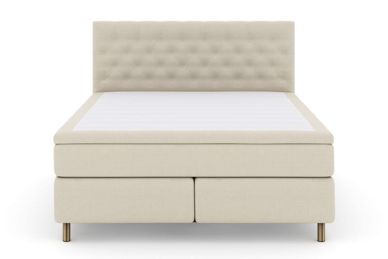 Select No 5 Kontinentalseng 210x210 Medium Watergel, Beige/Kobberben