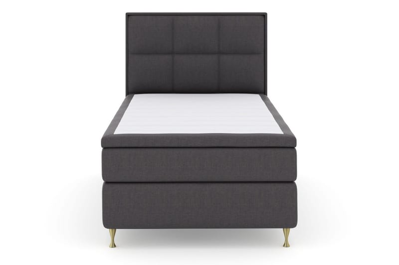 Select No 6 Komplett Sengepakke 120x200 Fast Lateks/Memory - Mørkegrå/Gullben - Møbler - Senger - Kontinentalsenger