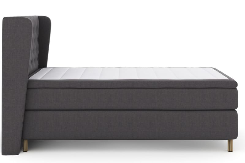 Select No 6 Komplett Sengepakke 120x200 Fast Lateks/Memory - Mørkegrå/Kobberben - Møbler - Senger - Kontinentalsenger
