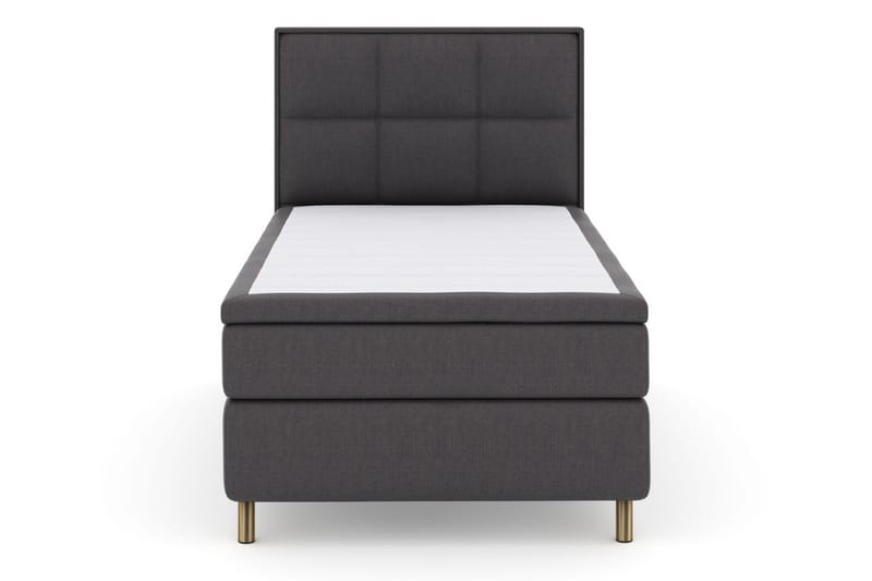 Select No 6 Komplett Sengepakke 120x200 Fast Lateks/Memory - Mørkegrå/Kobberben - Møbler - Senger - Komplett sengepakke