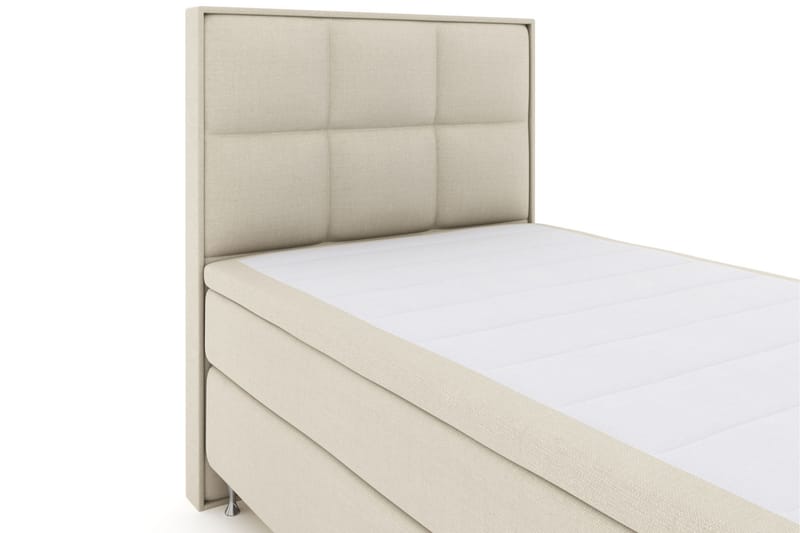 Select No 6 Komplett Sengepakke 120x200 Fast Memory/Pocket - Beige/Sølvben - Møbler - Senger - Komplett sengepakke