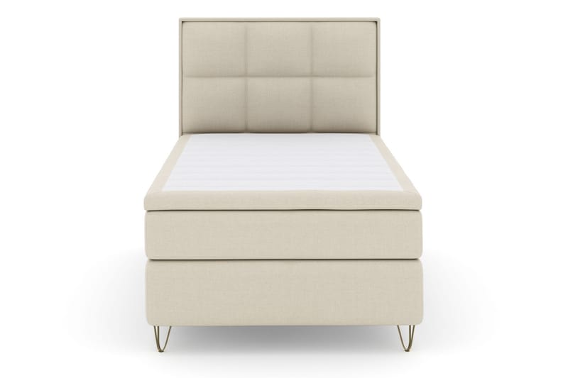 Select No 6 Komplett Sengepakke 120x200 Fast Memory/Pocket - Beige/V-formede Metallben - Møbler - Senger - Komplett sengepakke